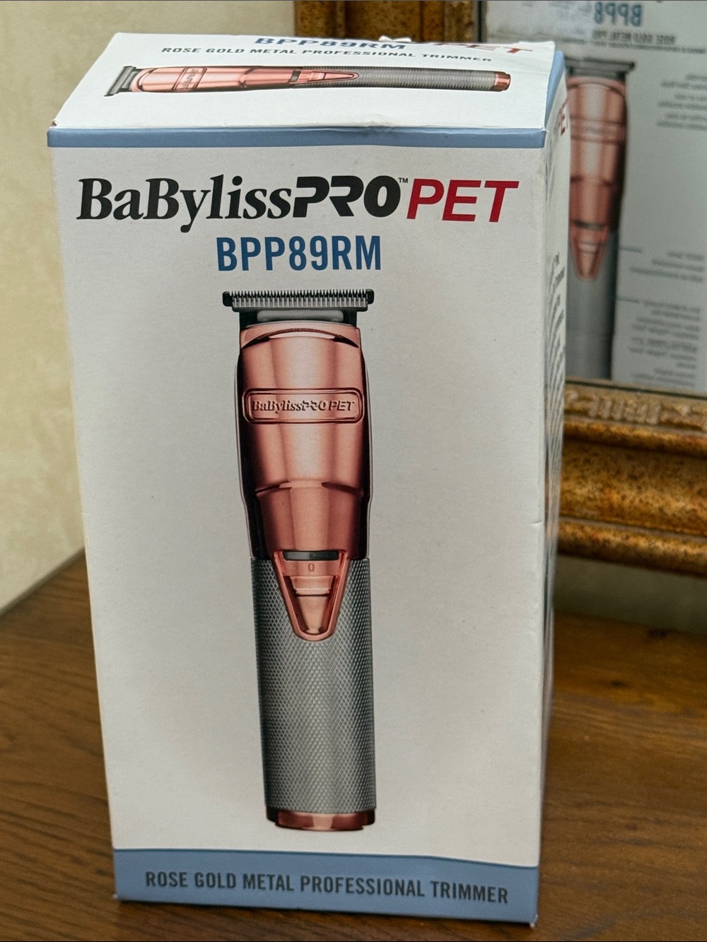 Professional Pet Trimmer by BaByliss Pro Professional. Rose Gold Metal.